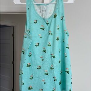 Men's Aqua Flamingo Print Tank Top